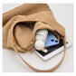 Andrea 2-in-1 Hobo Shoulder Bag | Vegan Suede & PU Leather Strap | 16.5 x 4.72 x 14.17 in