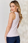 Basic Bae Women’s Full Size Round Neck Slim Tank Nylon Spandex Size S-3XL