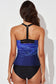 Blueberi B Women's Scoop Neck Sleeveless Printed Swim Top Polyester Spandex Size S-2XL