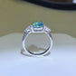 Women’s 2 Carat 925 Sterling Silver Moissanite Ring