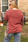 Blueberi B Women’s Plus Size Geometric Round Neck Long Sleeve Sweatshirt Polyester Cotton Elastane Size 1X-4X