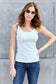 Basic Bae Women’s Full Size Square Neck Wide Strap Tank Nylon Spandex Size S-3XL