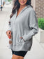 Blueberi B Women’s Perfee Half Snap Long Sleeve Hoodie Polyester Size S-XL