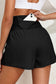 Blueberi B Women’s Pocketed High Waist Swim Shorts Polyamide Elastane Size S-XL