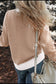 Blueberi B Women’s Striped Round Neck Long Sleeve Sweater Viscose Polyester Polymide Size S-2XL