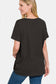 Zenana Women’s Full Size V-Neck Short Sleeve T-Shirt Cotton S-3XL