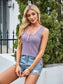 Scoop Neck Wide Strap Tank Top - Women's Ribbed Fitted S-2XL
