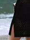 Blueberi B Women’s Openwork Scoop Neck Cover Up Polyester Size S-XL