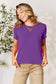 Basic Bae Women’s Full Size Round Neck Short Sleeve T-Shirt Rayon Spandex Size S-3XL