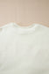 Blueberi B Women’s HOWDY Patched Round Neck Sherpa Sweatshirt Polyester Size S-2XL