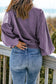 Blueberi B Women’s Quarter-Snap Collared Long Lantern Sleeve Sweatshirt Polyester Elastane Size S- 2XL