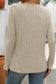 Blueberi B Women's Ribbed V-Neck Long Sleeve T-Shirt Rayon Polyester Size S-2XL
