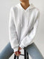 Blueberi B Women’s Drawstring Drop Shoulder Long Sleeve Hoodie Polyester Spandex Size S-2XL