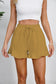 Blueberi B Women's Full Size Drawstring Ruffle Hem Shorts Cotton Size S-3XL