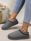 Blueberi B Women’s RoundToe Platform Slippers Faux Fur Rubber Size 5-12