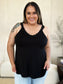 Basic Bae Women’s Full Size Lace Detail V-Neck Cutout Cami Rayon Spandex Size S-3XL