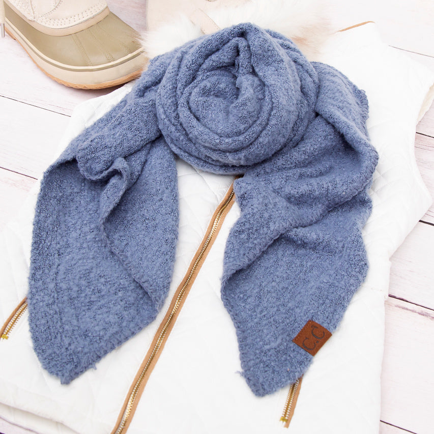 C.C® 100% Premium Polyester Ultra Soft Bias Cut Oblong Draped Scarf | 16.5" x 85"