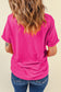 Blueberi B  Women's Graphic Teacher Round Neck Short Sleeve T-Shirt Polyester Cotton Elastane Size S-2XL