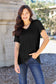 Basic Bae Women’s Bamboo Full Size  V-Neck Short Sleeve T-Shirt Bamboo Spandex Size S-3XL