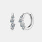 Women’s 925 Sterling Silver Moissanite Huggie Earrings