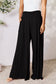 Double Take Women’s Full Size Smocked Wide Waistband Wide Leg Pants Rayon Spandex Size S-3XL