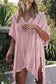 Blueberi B Women's Cutout V-Neck Cover-Up with Tassel Polyester One Size