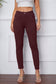 Basic Bae Women’s Stretchy Stitch Pants Rayon Nylon Spandex Size S-3XL