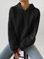 Blueberi B Women’s Drawstring Drop Shoulder Long Sleeve Hoodie Polyester Spandex Size S-2XL