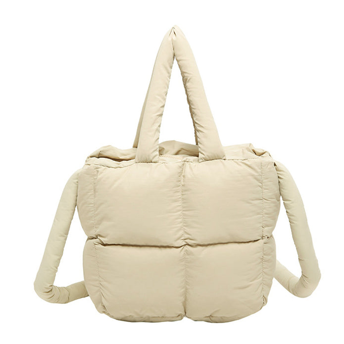 Jacie Quilted Puffer Polyester Nylon Crossbody Mini Tote Bag
