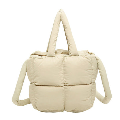 Jacie Quilted Puffer Polyester Nylon Crossbody Mini Tote Bag