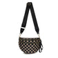 Frankie Oversized Water-Resistant Nylon Double Zip Crescent Sling Bag