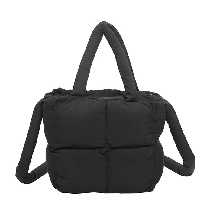 Jacie Quilted Puffer Polyester Nylon Crossbody Mini Tote Bag