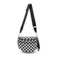 Frankie Oversized Water-Resistant Nylon Double Zip Crescent Sling Bag