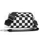 Sydney Compact Convertible Water-Resistant Nylon ID Crossbody Bag with Wristlet, Card Slots & Key Ring | Almond, Almond Check, Black, Black Check, Eucalyptus, Eucalyptus Check, Mocha, Mocha Check