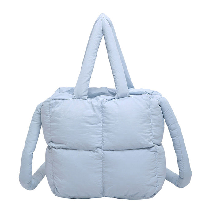 Jacie Quilted Puffer Polyester Nylon Crossbody Mini Tote Bag