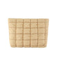 Lainey Quilted Puffer Nylon Clutch Bag with Interior Zip Pocket | Black, Buff, Mocha