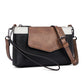 Mayci Convertible Vegan PU Leather Crossbody Clutch with Wristlet, Card Slots & Removable Strap | Black, Cognac, Color Block