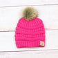 C.C® 100% Soft Acrylic Baby Faux Fur Pom Beanie | 3–12 Months