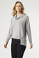 Coco + Carmen Women’s Ivy Long Sleeve Cowl Neck with Side Fringe Sweater Top Viscose Cotton Polyester Spandex Size S/M-XXL