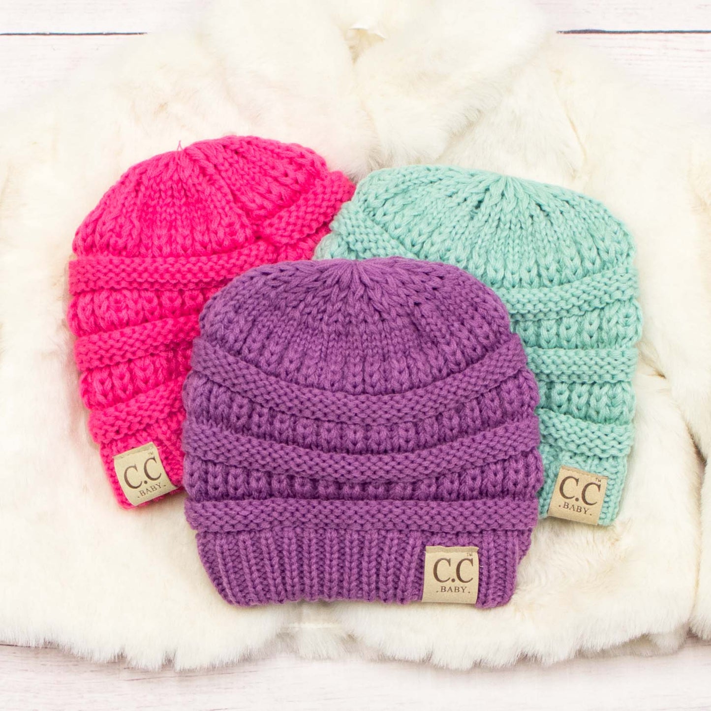 C.C® 100% Soft Acrylic Original Fit Baby Beanie | 3–12 Months