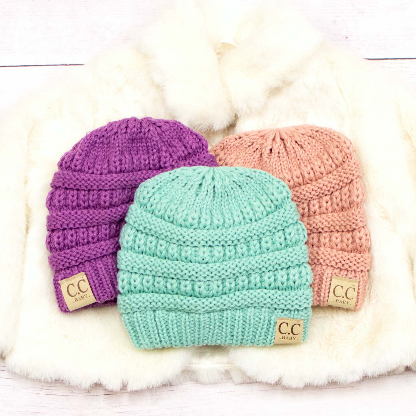 C.C® 100% Soft Acrylic Original Fit Baby Beanie | 3–12 Months