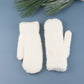 Plush Faux Fur Shell Fur Lined Mittens | 100% Soft Polyester | Black, Almond, Blush, Gray, Lavender, White