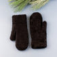 Plush Faux Fur Shell Fur Lined Mittens | 100% Soft Polyester | Black, Almond, Blush, Gray, Lavender, White