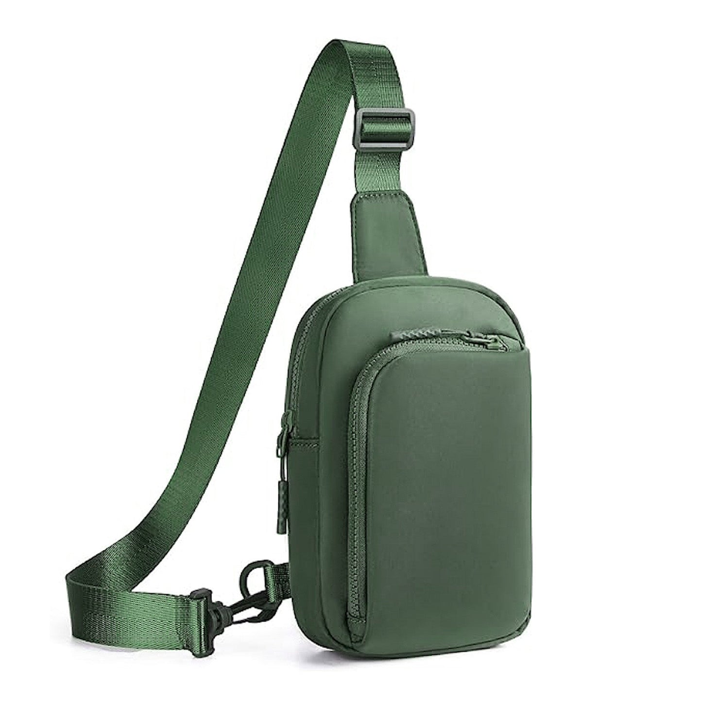 Kira Essential Easy-Care Nylon Crossbody Bag with Card Slots, Hidden Zip Pocket & Double Ring Clasps