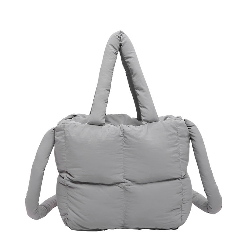 Jacie Quilted Puffer Polyester Nylon Crossbody Mini Tote Bag