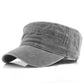 Military Inspired Distressed Wash Unstructured Low Profile Antique Bronze Clasp Cadet Cap | One Size Teen–Adult