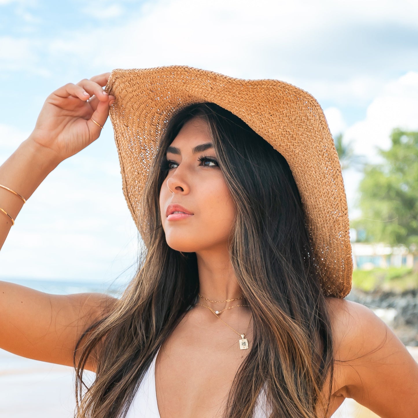 100% Breathable Straw Bow Accent Foldable Peasant Sunhat | One Size