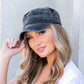 Military Inspired Distressed Wash Unstructured Low Profile Antique Bronze Clasp Cadet Cap | One Size Teen–Adult