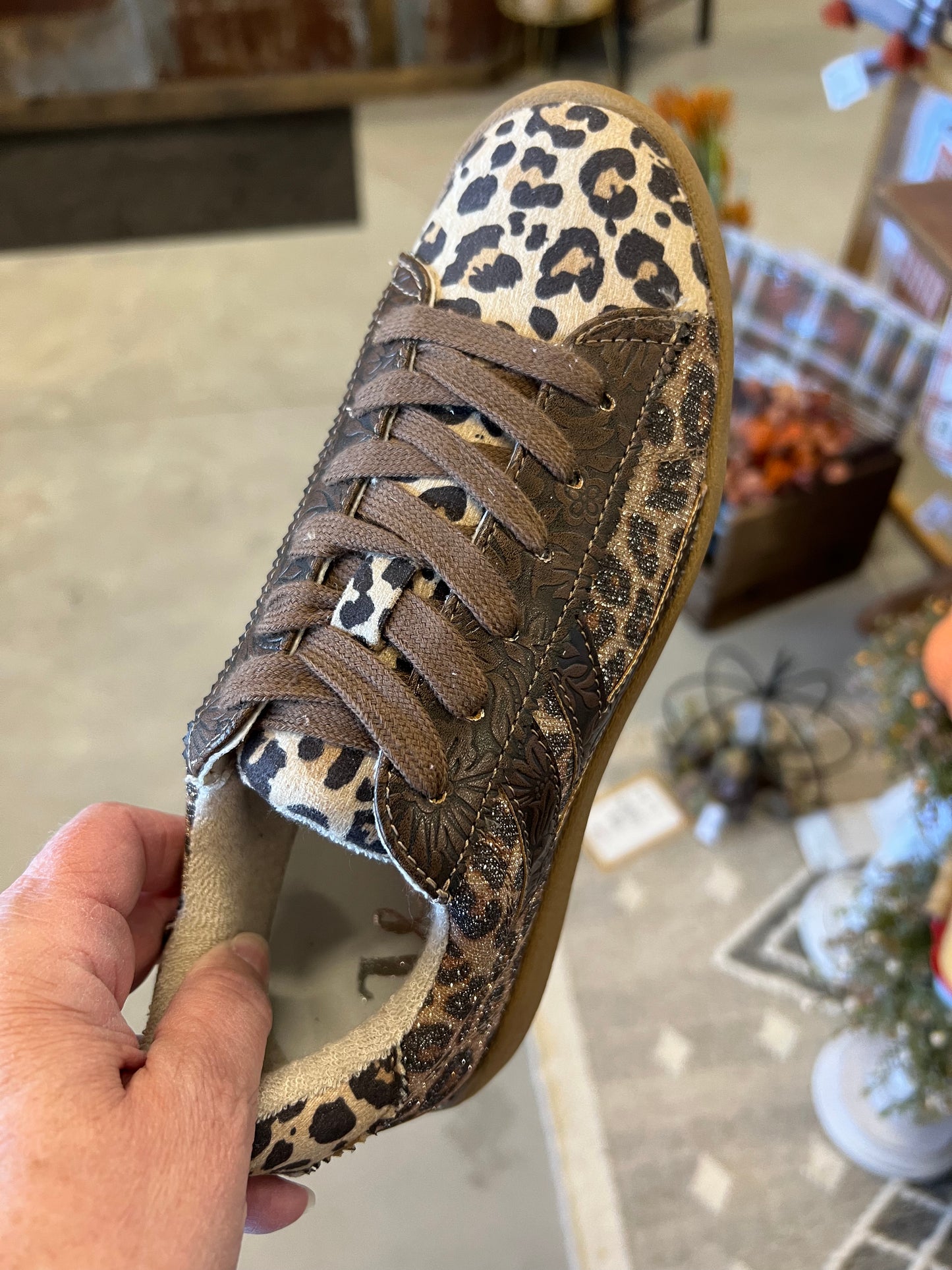Champ Slip On Shoes in Tan Leopard by Very G