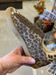 Very G Champ Slip On Shoes - Canvas - Tan Leopard - Sizes 6-11